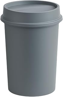 Zedfire Dog Poop Trash Can with Swing Lid – 11 Gallon/44 Quarts Outdoor Pet Waste Bin with Self-Closing Flap – Durable Plastic Container for Backyard, Garden, Kennel, or Dog Park