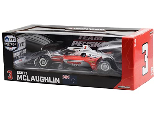 Modelo a escala 1:18 Dallara IndyCar McLaughlin miniatura 3