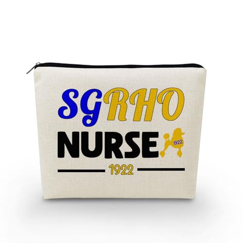 YULUENZE SGRHO Nurse Print Canvas Cosmetic Bag