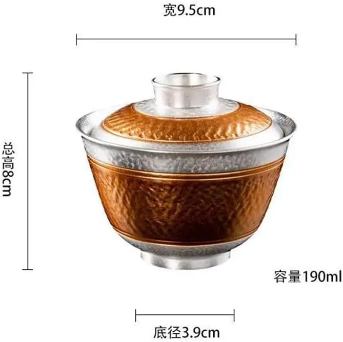 Ceramic Covered Bowl Hand Held Tea Set Gift