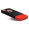 Luvvitt RESPIRA Hard Shell Case for iPhone 4 & 4S - Black/Red