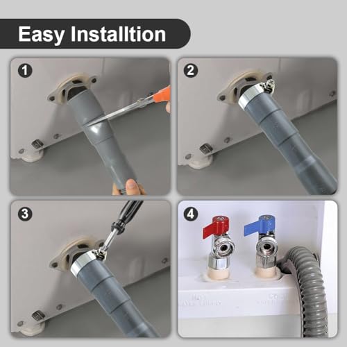 TTFLEX 6 FT Washing Machine Drain Hose, Washer Drain Hose with Holder by TT FLEX - Used condition - Image 5