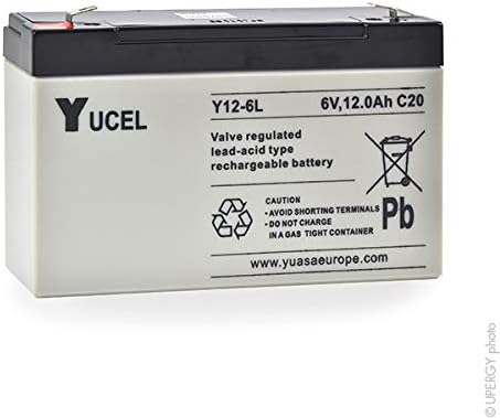 Yucel - Sealed lead acid battery YUCEL Y12-6L 6V 12Ah F6.35