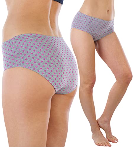 Image of ToBeInStyle Women's Pack of 6 High-Waisted Girdle Brief Tummy Support Everyday Panties