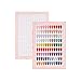Acycoin2A 216 Nail Color book with 240 nail tips and nail polish gel color number lable (B)