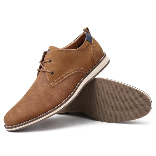 Men's Leather Lace-up Brogues for Business Casual and Formal Wear