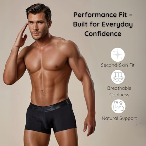 X2 Men’s Trunk Underwear – Breathable Microfiber, Quick-Dry Fabric, Soft Waistband, Contoured Pouch | Made in Colombia3