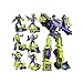 Juguetes de Transformers, GT Ingeniería devastador Green Alloy Combiner 6 en 1 Vehículo de ingeniería al modelo de cargador de cubo de camión de automóviles, adecuado para niños y niñas (regalo)