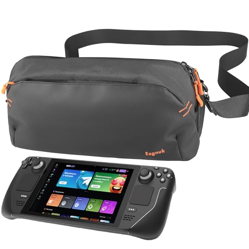 Ezgnuk Carrying Case for Steam Deck/Steam Deck OLED/ASUS ROG Ally X, Protective Shoulder Bag for...
