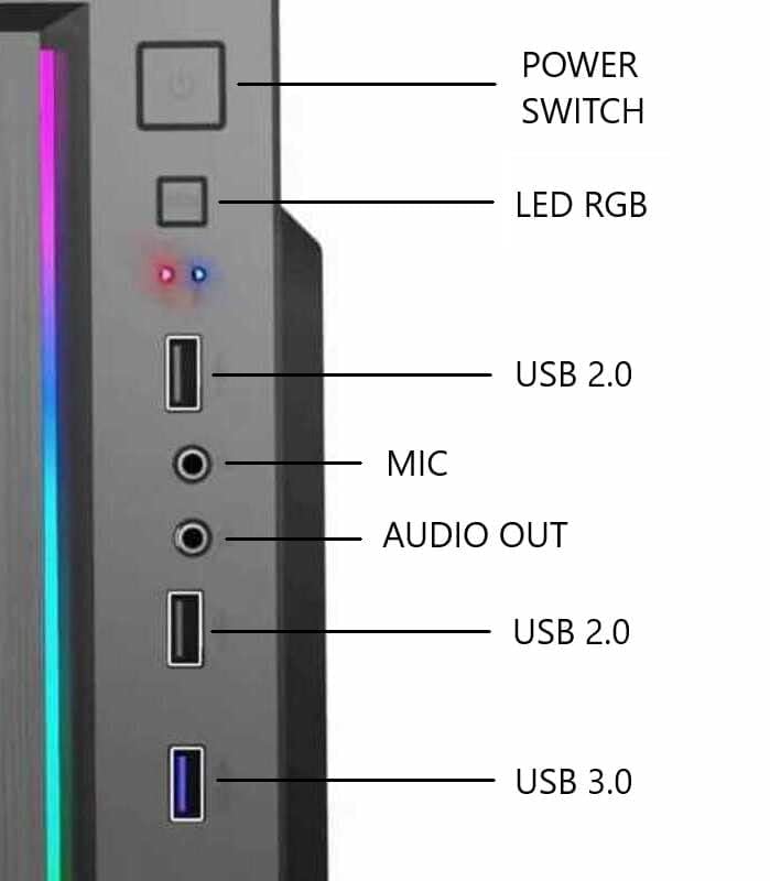 CSPC INDIA APEX-C506 Plus | Compatible with Intel Core i5-6500 | RAM 16GB DDR4 2666MHZ | SSD Drive SSD Drive 500GB PCIE NVME | Windows 10 pro | - Image 3