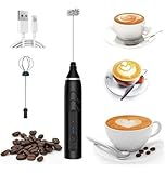 Mixer Elétrico Premium Portátil Recarregável, Misturador De Bebidas, 3 Velocidades, USB, Durável, Compacto E Silencioso, Multiuso, Marca VARENZIA