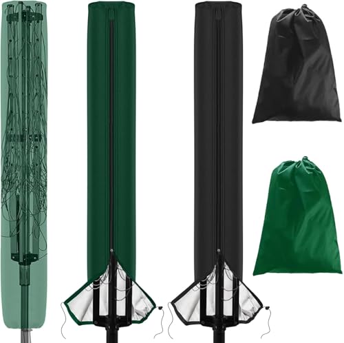 LATERN 2 Pieces Rotary Clothes Airer Covers, 165 cm x 16 cm x 16 ...