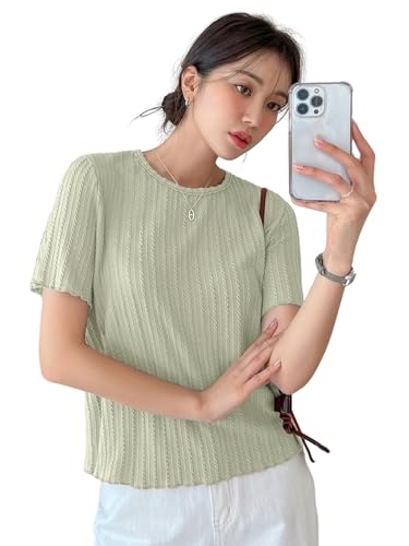 Image of GRECIILOOKS Women's Poly Cotton Regular Fit Crop Top, Loose Fit Oversized Shirts & Stylish Korean Tank Tops for Summer Wear (Available in Plus Size)