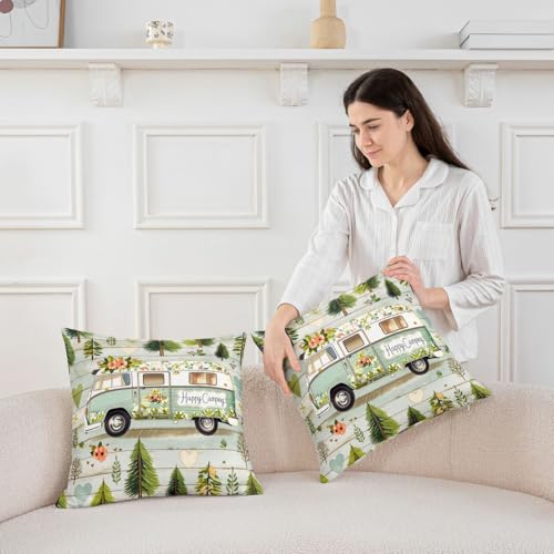 Housse de coussin de camping 45x45 lavable pour protéger du sol de forêt