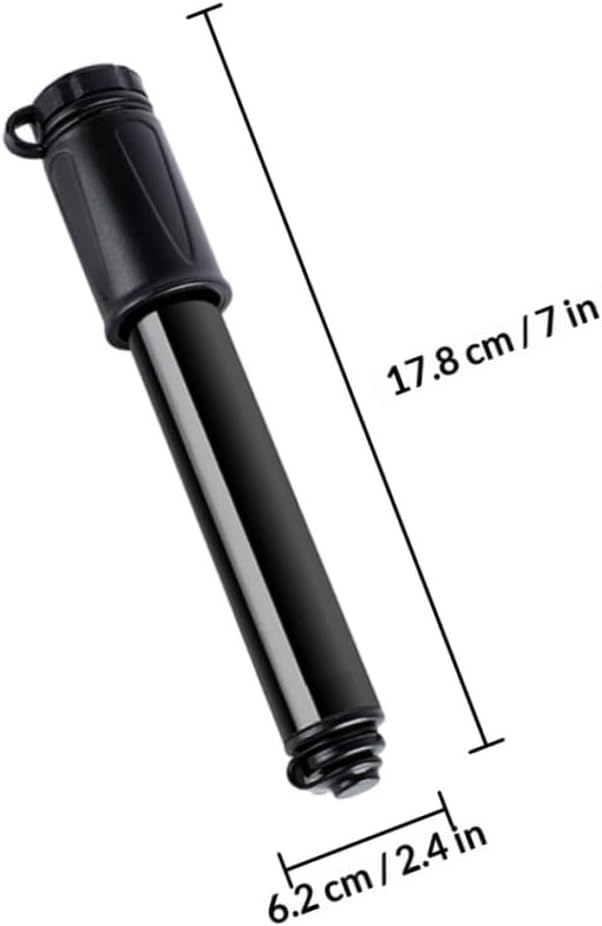 Portable Bike Pump with Hose, High Pressure Mini Air Pump for Bike Tires and Basketball Inflation, Compact Lightweight Bicycle Tire Inflator for Outdoor Cycling and Sports Use