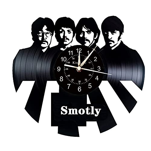 Smotly Horloge Murale en Vinyle, Horloge Murale rétro sur Le thème des Beatles, Cadeau d’horloge Murale numérique pour la décoration de la Maison d’artiste Fait à la Main. (Crochet Cadeau) - Les Beatles, Paul McCartney, John Lennon, RIngo Starr, George Harrison Smotly Horloge Murale en Vinyle, Horloge Murale rétro sur Le thème des Beatles, Cadeau d'horloge Murale numérique pour la décoration de la Maison d'artiste Fait à la Main. (Crochet Cadeau)