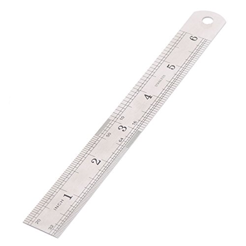Regla metálica Aexit 15cm doble cara acero inoxidable miniatura 3