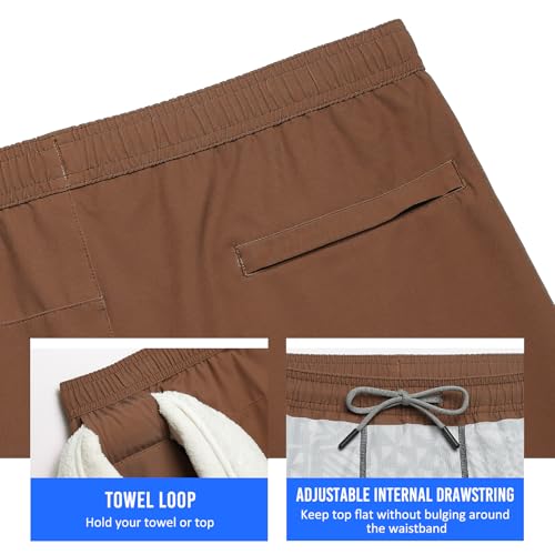 Image of maamgic Mens Workout Shorts 2 in 1 Stretch 5 inch / 7 inch Gym Shorts Running Shorts with Compression Liner Zip Pocket