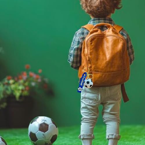 Image of Wanna Party Soccer Theme Keychain, Football Keychains for Boys Girls, Return Gift Favors, Cute Backpack Key Chain Accessories Wristlet Chain Car Charms
