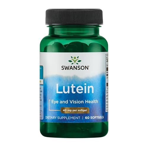 Swanson Lutein Eye Vision Retina Macula Health Supplement 40 mg 60 Softgels Sgels
