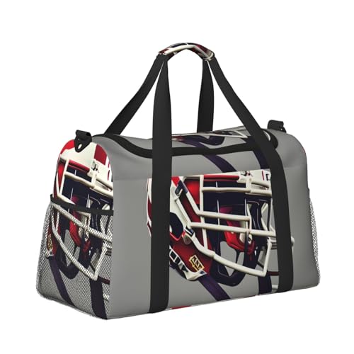 American Football Print Daily essentials Large Capacity Hand Carry Bag for Weekend Getaways style Bags3