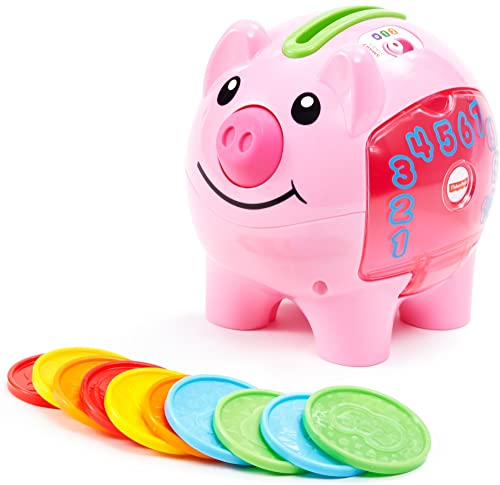 Fisher-Price Laugh & Learn Baby Learning Toy Smart Stages Piggy Bank With Songs Sounds And Phrases For Infant To Toddler… - Image 6