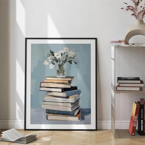 Affiches et impressions de livres déco murale rétro bleu rose 70x100 - 2