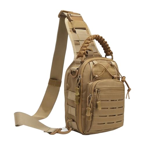 Bolso bandolera hombre | Bolso bandolera deportivo casual y práctico – Mochila diaria con bolsillos multiusos para gimnasio, senderismo, caminatas y ciclismo
