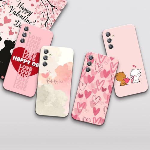 Image of COLORflow Back Cover Compatible with Samsung Galaxy A34 5G | Romantic Love Gesture Customized Back Cover Compatible with Samsung Galaxy A34 5G