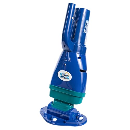 Blue Wave Pool Blaster Fusion PV-5 Handheld Pool Vacuum for Above Ground Pools & Spas – Lightweight Cordless Design with 60-Inch Pole, USB Rechargeable Battery & Reusable Filter Bag by Blue Wave - Used condition