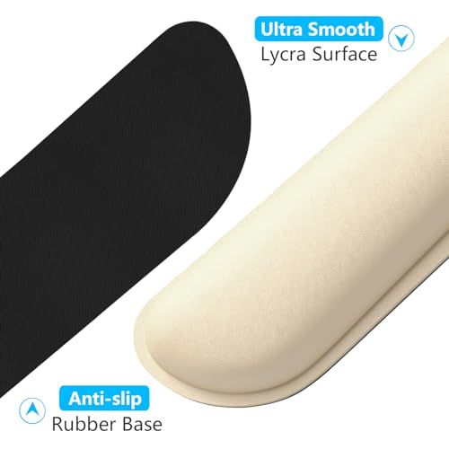 Repose-poignet pour clavier en mousse à mémoire de forme ergonomique