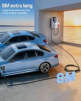 Wallbox 11kW mit APP & RFID – 3-Phasiges Typ 2 EV-Ladegerät 400V, 6–16 A, 8M Kabel mit Kabelhalter – RCD Typ B & IP54,Einstellung Startzeiteffiziente Ladestation für Zuhause für BEV PHEV – Ansicht 6
