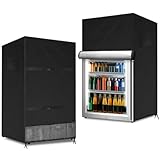 Gorise Staubschutzhülle für Kühlschränke im Freien, wasserdicht, vertikaler Gefrierschutz, Kühlschrankabdeckung für den Außenbereich mit verstellbarem Kordelzug