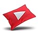 KEIBIKE Personalized Social Media Logo YouTube Rectangle Decorative Boudoir Pillowcases Red Design Zippered Throw Pillow Covers Cases 12x16 Inches One Sided