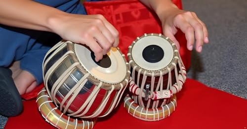 Image of IRON Tabla Set Indian Musical Instrument Bayan Tabla, Dayan Tabla For Beginners & Students