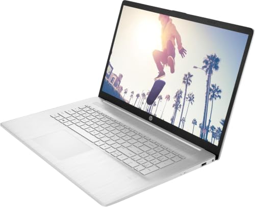 Image of HP 17 Laptop, 17.3 inch HD+ Non-Touch Display, i7-1335U, 64GB RAM, 1TB PCIe SSD, Wi-Fi 6 & Bluetooth 5.4, Numeric Keyboard, Windows 11 Home, Silver