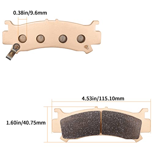 Brake Pads Replacement For Honda Pioneer 1000 1000-5 2016-2021 Talon 1000R 1000X 2019-2021 Sxs 1000 M3 Pioneer 2016-2020 Sxs 1000 M5L Pioneer 2017-2020 06451-Hl4-A01 06452-Hl4-A01 06431-Hl4-A01 #TOP2