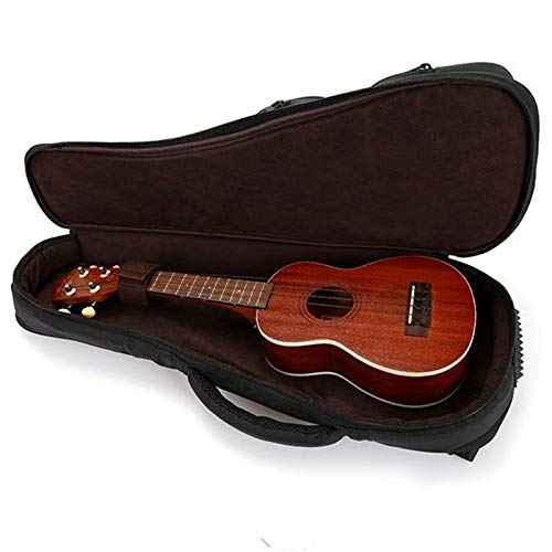 SECOLI Sac de guitare soprano pour ukulélé soprano, petite basse, housse souple pour performance alto, sac à dos de concert, épais, facile à transporter, black, 53,3 cm (21″) - Les Beatles, Paul McCartney, John Lennon, RIngo Starr, George Harrison SECOLI Sac de guitare soprano pour ukulélé soprano, petite basse, housse souple pour performance alto, sac à dos de concert, épais, facile à transporter, black, 53,3 cm (21") – Image 6
