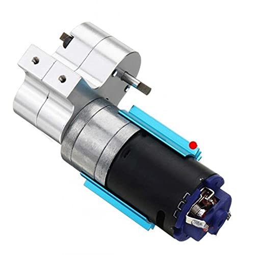 Skrzynia biegów z silnikiem szczotkowym 370, anodowana obróbka radiatora i podstawa montażowa do samochodu rc wpl 1633 ( Color : Blue titanium )