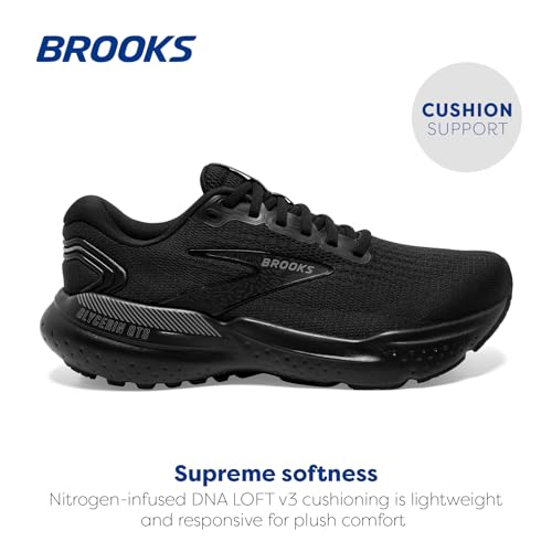 Brooks Men's Glycerin GTS 21 Supportive Running Shoe - Black/Black/Ebony - 12.5 Medium by Brooks - Used condition - Image 2