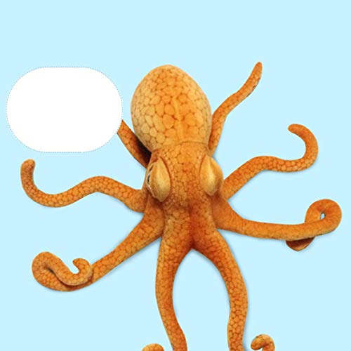 AmiAbi 1 Pcs Simulação Polvo Polvo Boneca de Pelúcia Almofada de Pelúcia Fundo marinho Animal Lula B