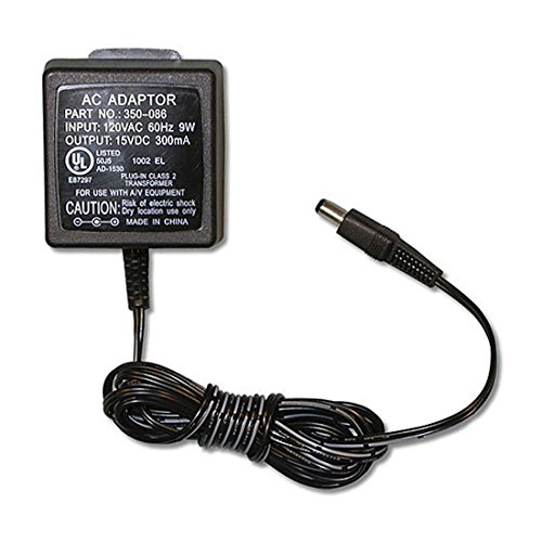 Amazon | 電源供給15 VDC 300 mA UL Listed 5.5 X 2.1 MM  mini-plug変圧器120ボルトの電源コードアダプタ、クラス2 Unregulated 15 Volt DC電源供給 | NAC Wire and  Cables | 電源ケーブル