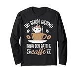 Photo Gallery citazione divertente amante del caffè proprietario del gatto maglia a manica Photo Gallery citazione divertente amante del caffè proprietario del gatto maglia a manica
