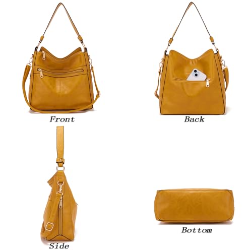 Image of Purses For Women Handbags And Wallet Set Large Hobo Crossbody Bag Ladies Purse Totes 4 PCS