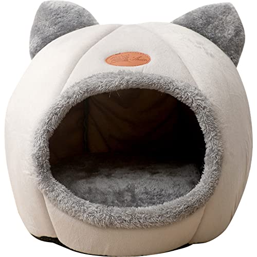 Cama Iglú Gato Grande Calentita Acolchada | XL | Caseta Perro Pequeño | Cueva con Cojín Interior Suave Antiestrés Lavable...