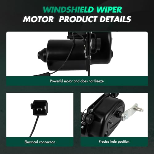 Image of SCITOO Front Windshield Wiper Motor Replacement for 1986-1997 for Ford for Aerostar Wiper Motor E0TZ17508A;E0TZ17508B 4 Pins