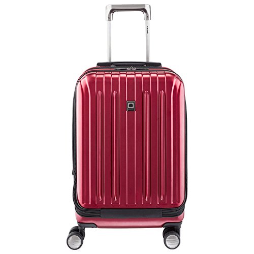 Image of DELSEY PARIS Titanium Hardside Expandable Luggage with Spinner Wheels, Black Cherry Red, 2-Piece Set (21 /29)