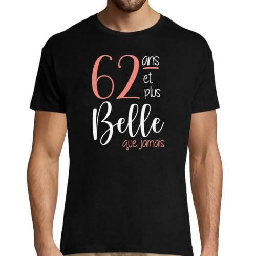 T-Shirt Homme 62 Ans humour pour un look décontracté au quotidien