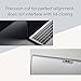 Moshi iVisor XT Clear Screen Protector for MacBook Pro 16-inch (2022 2021 M1, A2485), Easy-Installation, Bubble-Proof, Washable & Reusable, Scratch and Fingerprint Resistant - Black (Clear/Glossy)
