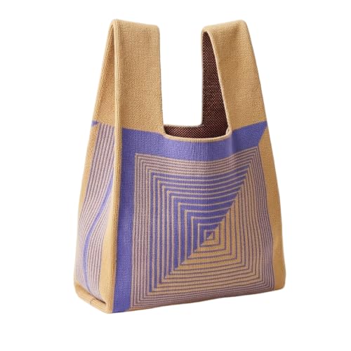 Image of Knot Bag, Mini Knit Tote Bag, Extra Thickened Japanese Knot Bag, Wristlet Handbag - 1 /2 /6 Pack